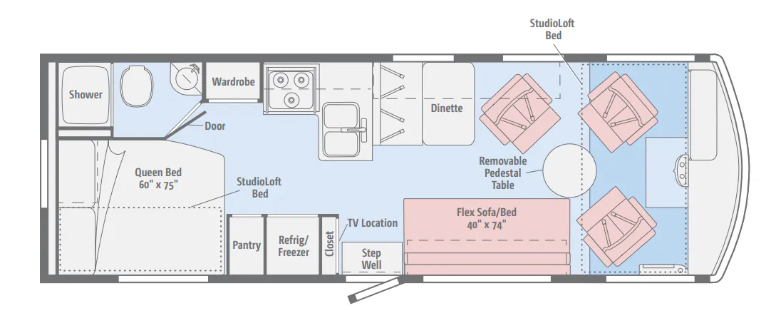 Winnebago Brave 26A floor plan