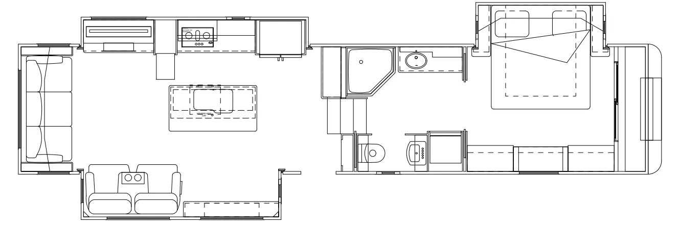 New Horizons Majestic M40IK3S floor plan
