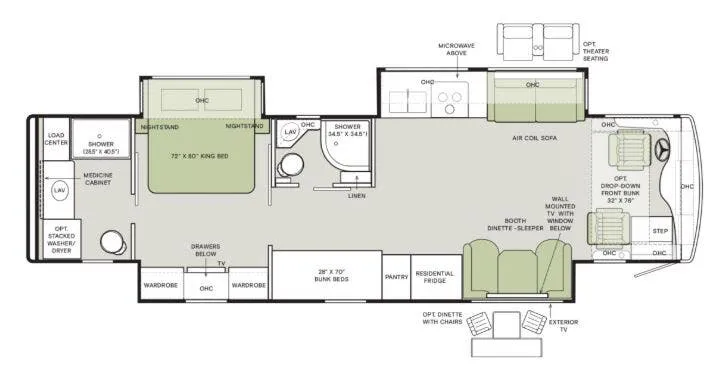 2026 Tiffin Byway 38 BL - Floor plan