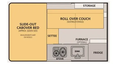 Four Wheel Camper Swift BASE floor plan