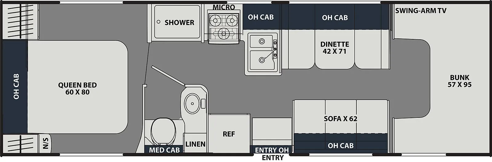 Coachmen Leprechaun 270QB Chevy 3500 floor plan