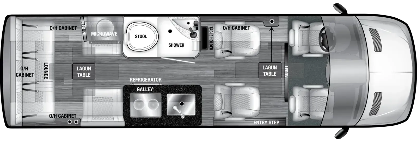 OGV Luxury Coach VTOUR 170 7RL floor plan