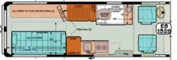 Sportsmobile Express 132S floor plan