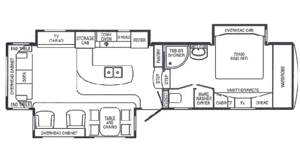 2006 DRV MOBILE SUITE 36TK3 - Floor plan