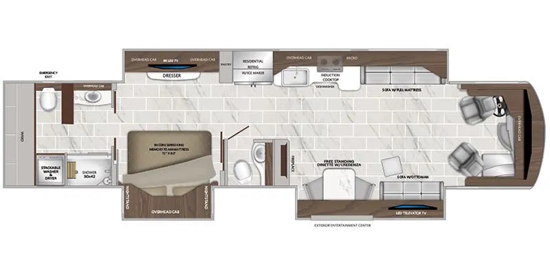 2026 American Coach American Dream 42Q - Floor plan