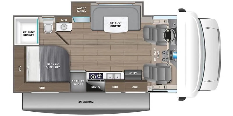 Jayco Redhawk SE 22AF floor plan