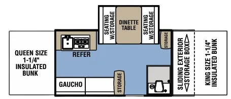Coachmen Clipper Classic 1285SST floor plan