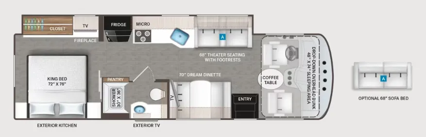 Thor Motor Coach Luminate MM30 floor plan