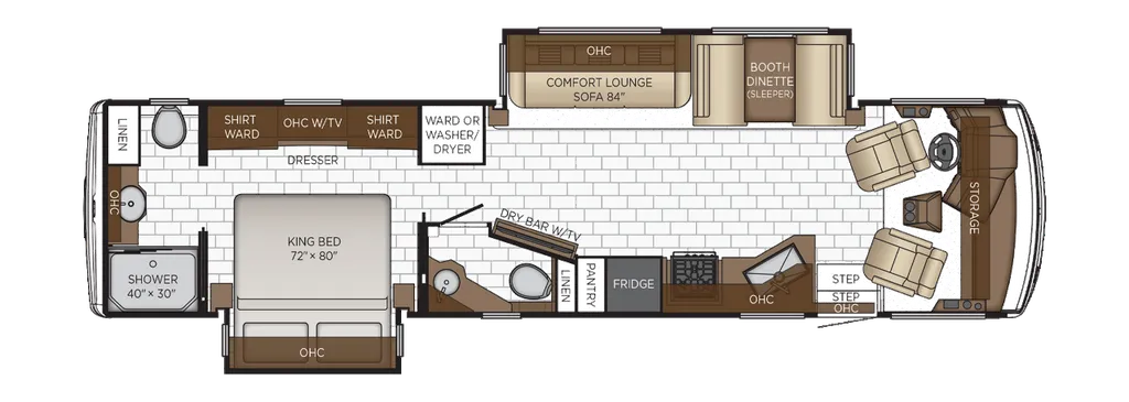 2026 Newmar Bay Star 3609 floor plan