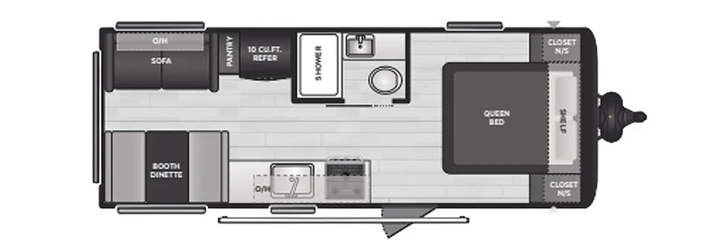 2025 Keystone Hideout 200RL floor plan