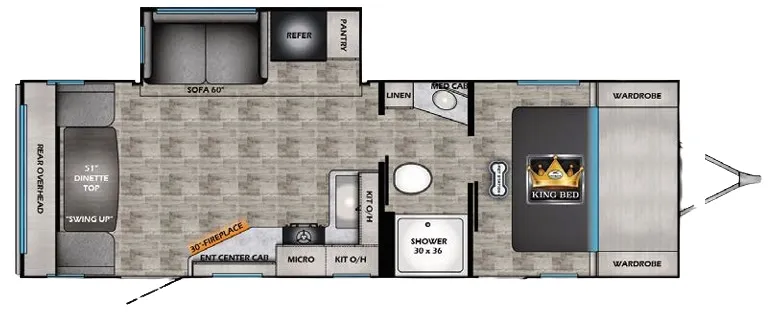 CrossRoads Sunset Trail Super Lite 258RD floor plan