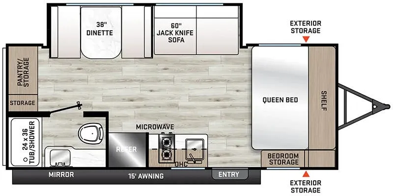 2026 COACHMEN CATALINA 184MKS floor plan