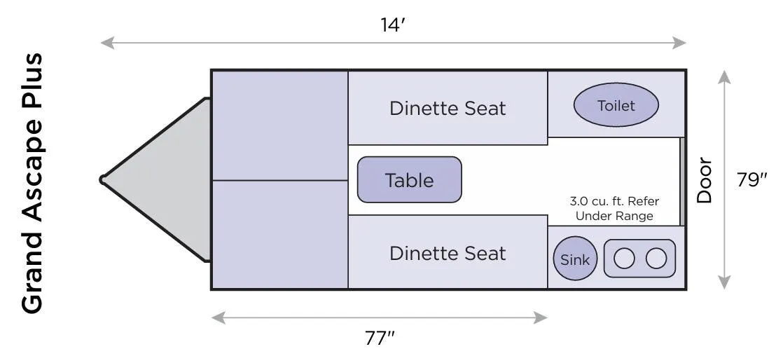 Aliner Grand Ascape Plus floor plan