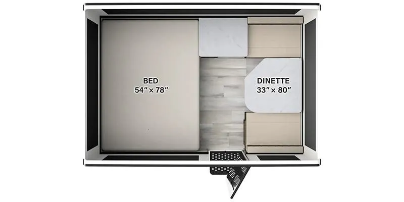 Forest River Rockwood Off The Ground R19OTG floor plan