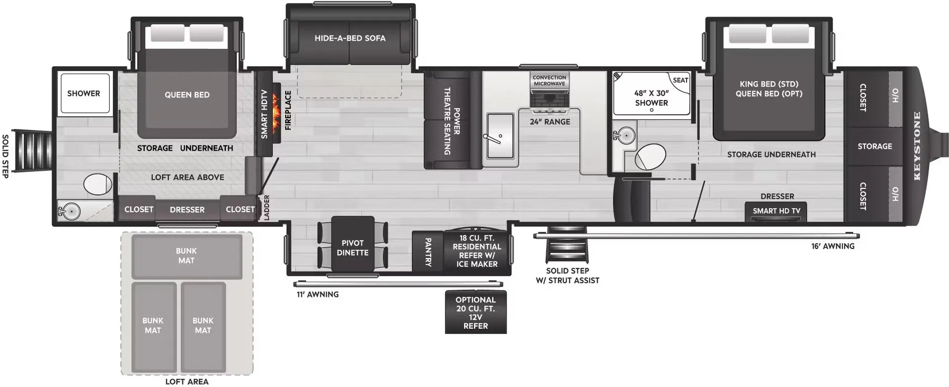 2026 Keystone Montana 3915TB - Floor plan