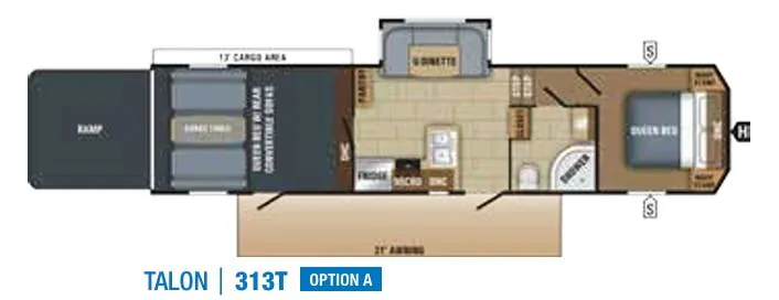Jayco Talon 313T floor plan