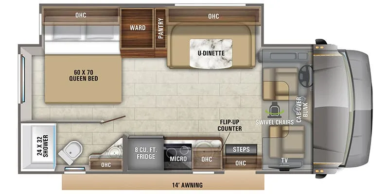 2017 Jayco Melbourne 24L floor plan
