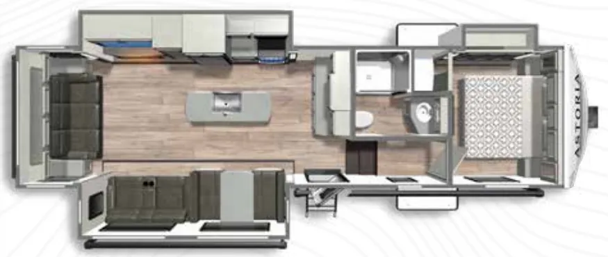 2023 Dutchmen Astoria 2993RLF - Floor plan