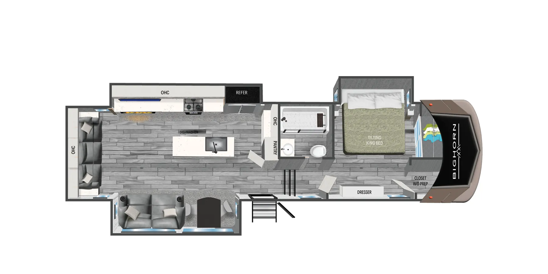Heartland Bighorn Fifth Wheel 3215RL floor plan