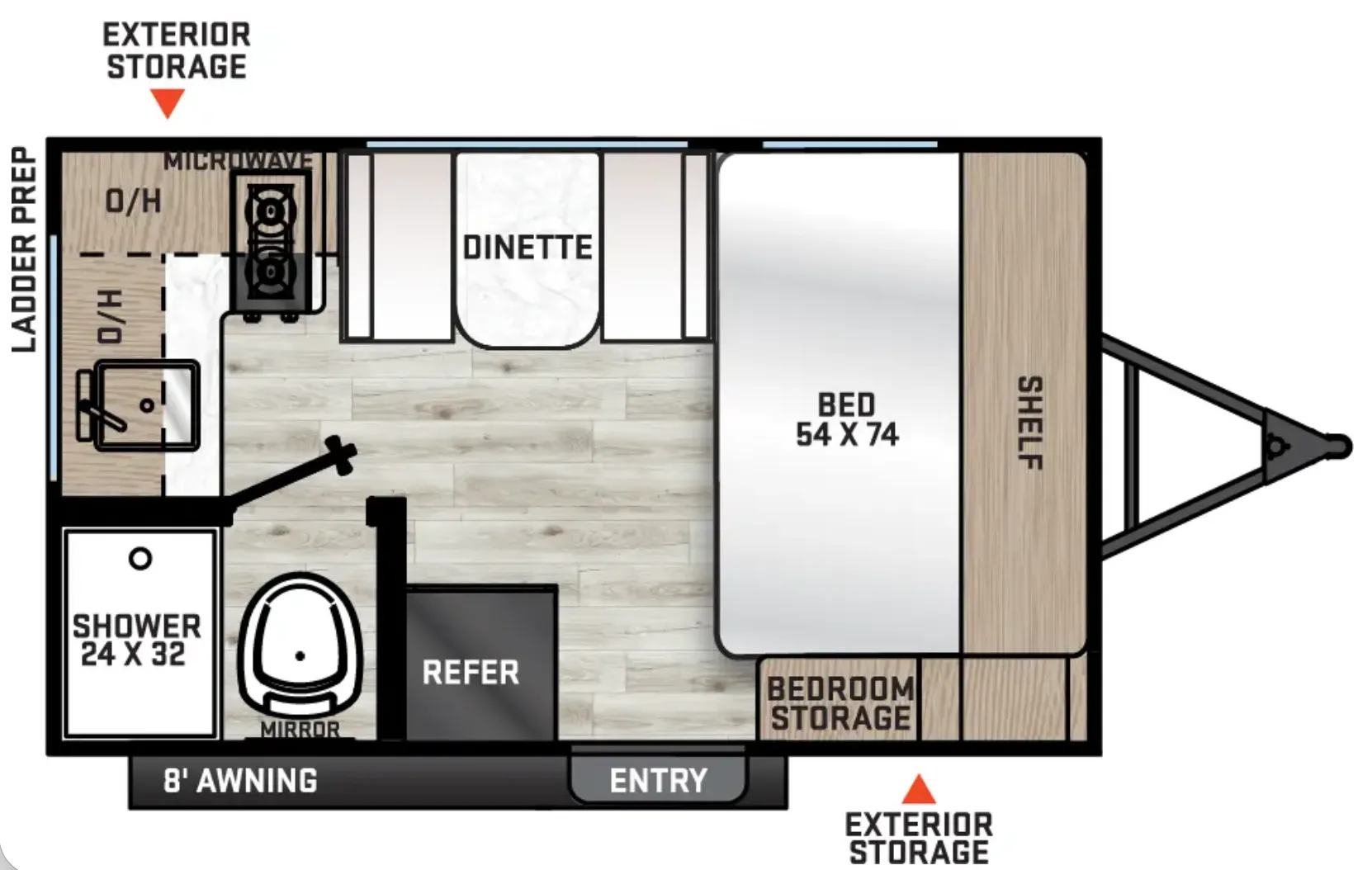 2026 Coachmen Catalina Summit Series 7 134RKX - Floor plan
