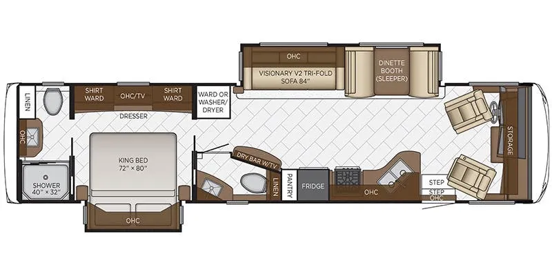 Newmar Canyon Star 3710 floor plan