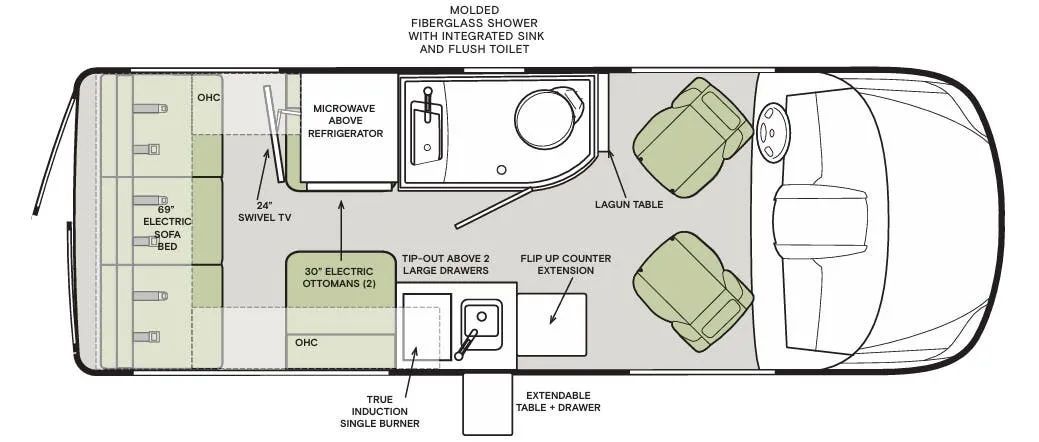 Tiffin GT1 Base floor plan