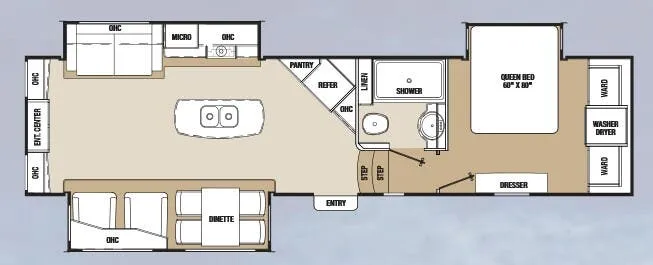 Coachmen Chaparral Signature 331MKS floor plan