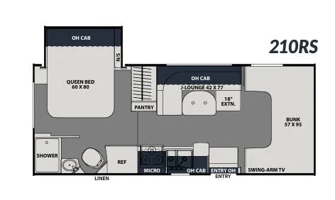 Coachmen Leprechaun 210RS floor plan