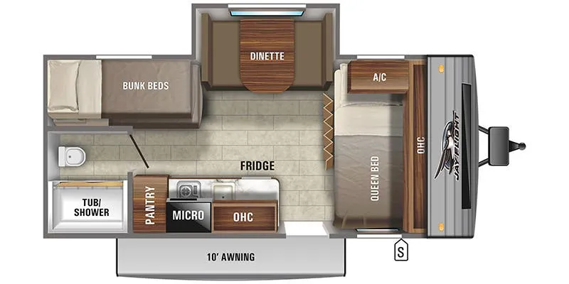 Jayco Jay Flight SLX 184BS floor plan