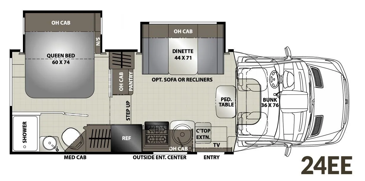 Coachmen Prism Elite 24EE floor plan