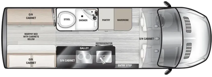 OGV Luxury Coach VTOUR Ford 2MBFTA floor plan
