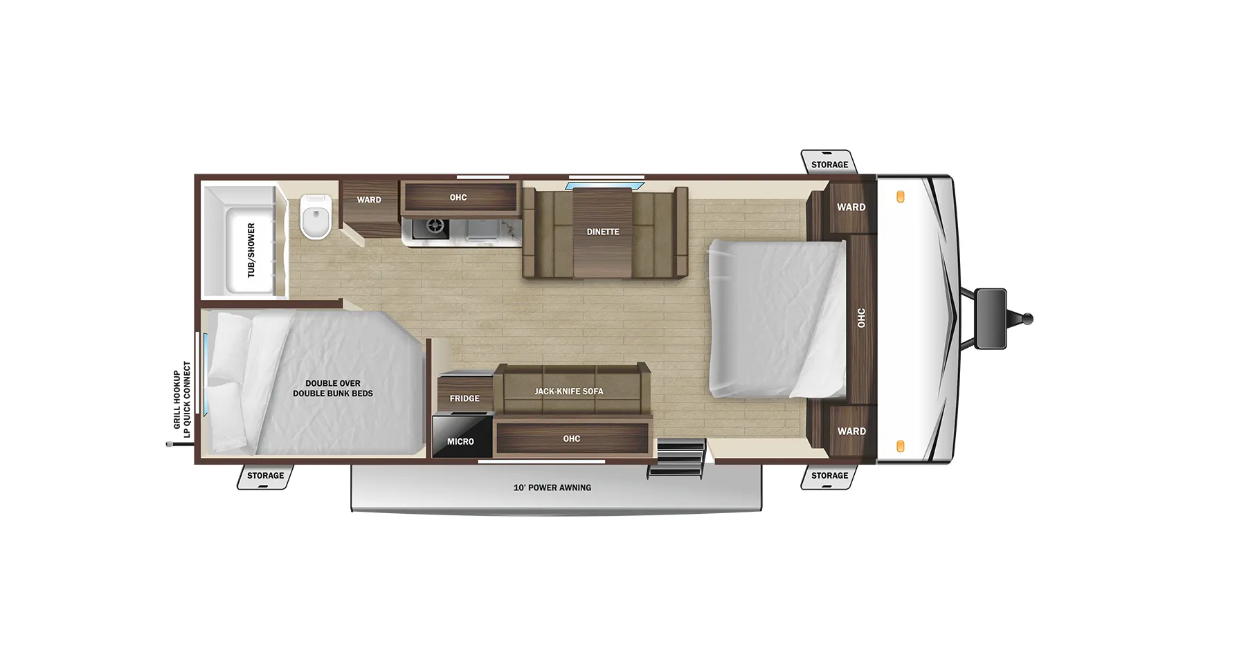 Highland Ridge Open Range Conventional 231BH floor plan