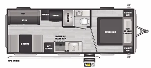 Keystone Springdale 222RDWE floor plan