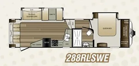 Keystone Cougar 288RLSWE floor plan