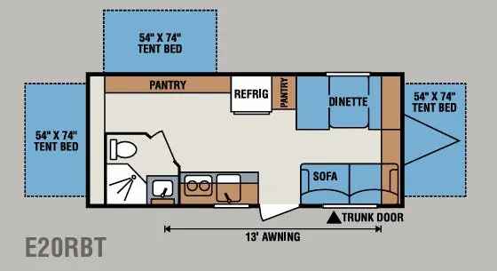 K-Z Spree Escape E20RBT floor plan