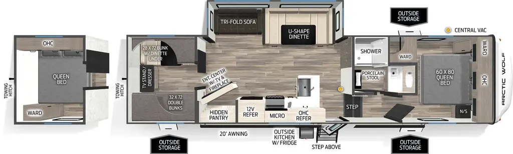 2026 Forest River Arctic Wolf 285OPT floor plan