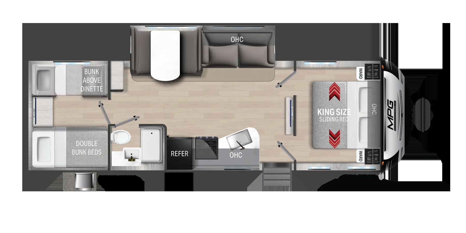 Cruiser RV MPG 2800QB floor plan