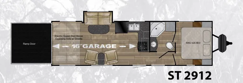 Cruiser RV Stryker ST 2912 floor plan