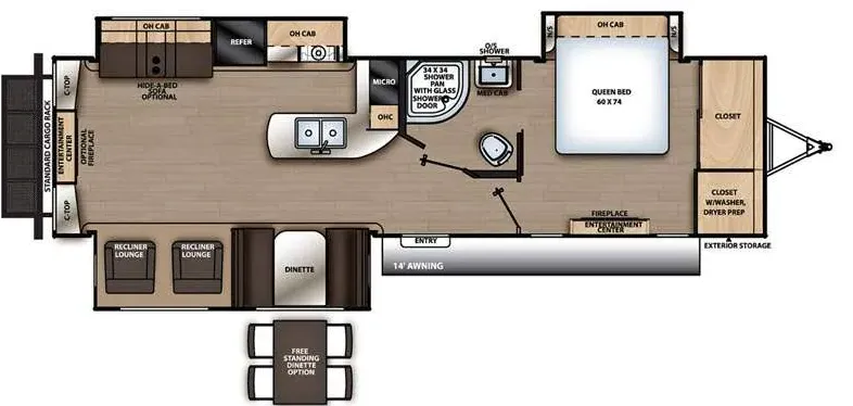 Coachmen Catalina Legacy Edition 333RETS floor plan