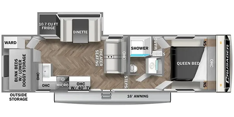 Prime Time Crusader X 270BHX floor plan