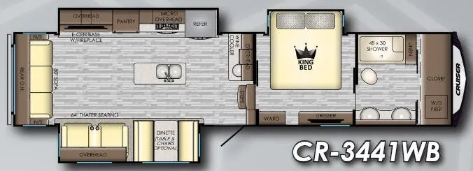 CrossRoads Cruiser 3441WB floor plan