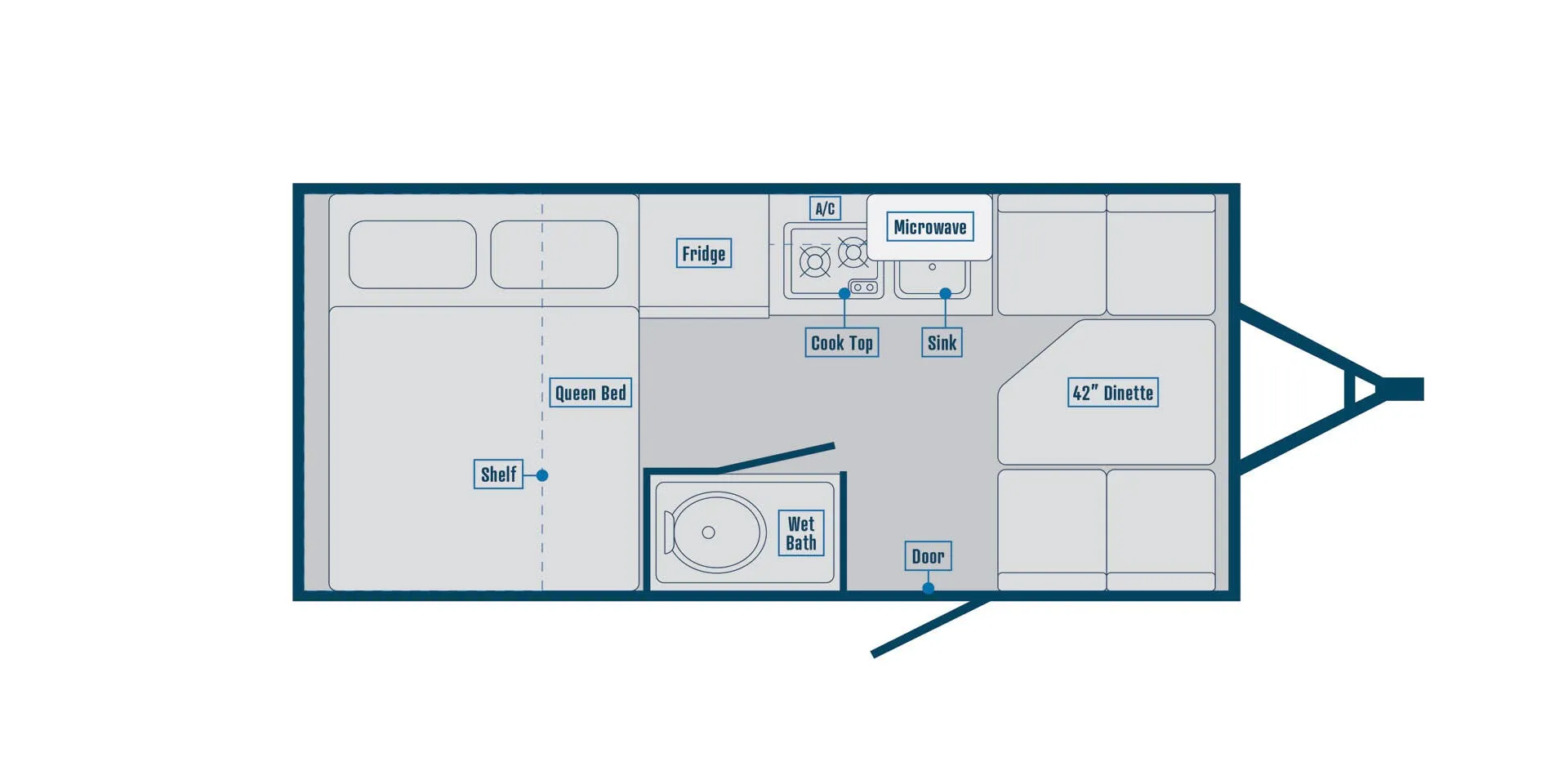 2025 Bontrager Outdoors Standard 17FD - Floor plan