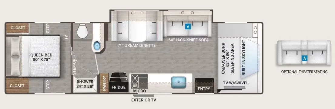 Thor Motor Coach Echelon HS31 floor plan