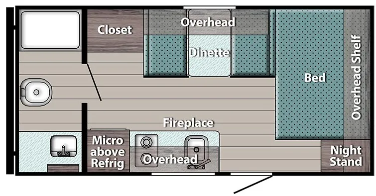 Gulf Stream Trailmaster Lite Super Lite 178RB floor plan