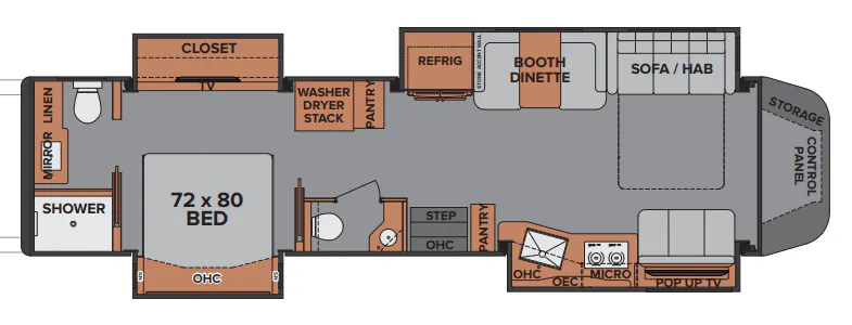 Renegade RV Ikon i4534RX floor plan