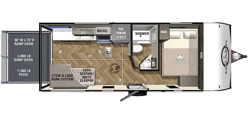 2026 Forest River Ozark 1900TH - Floor plan