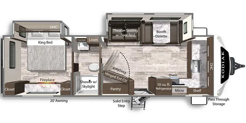 2025 Dutchmen Kodiak Ultimate 2921FKDS - Floor plan