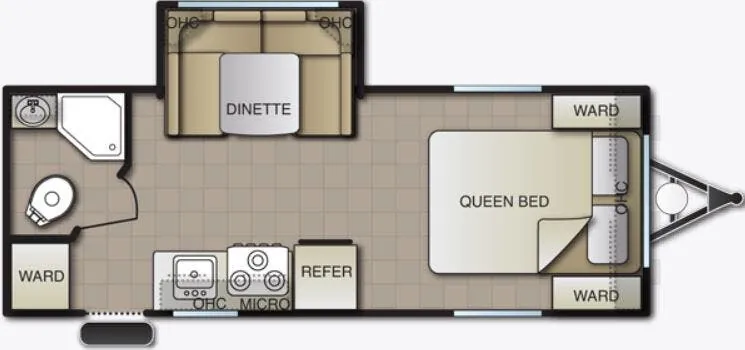 Pacific Coachworks Sea Breeze 18RBS floor plan