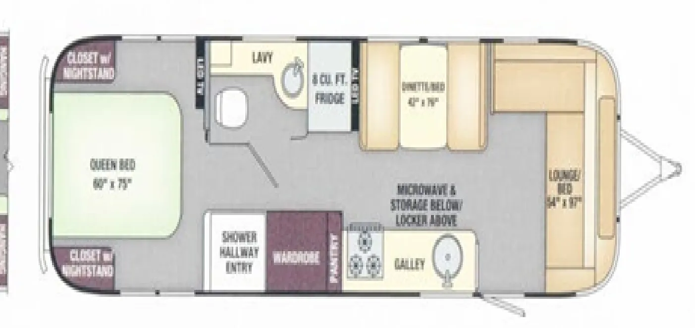 2017 Airstream Flying Cloud 30 - Floor plan