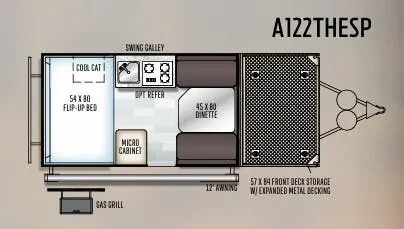 Forest River Rockwood Extreme Sports Package A122THESP floor plan